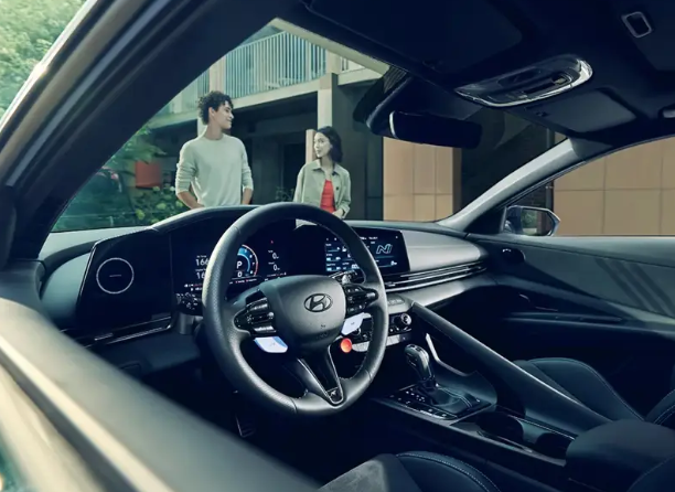 2025 Hyundai Elantra N interior dashboard.