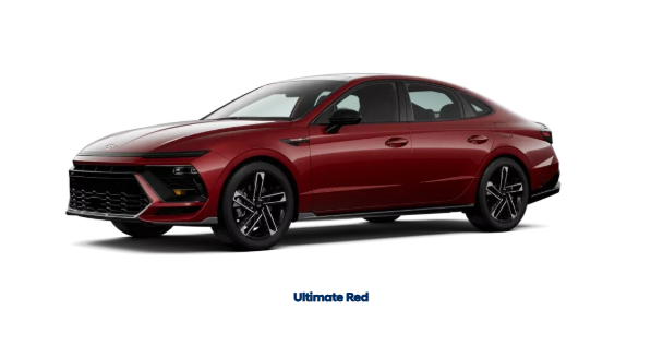 2025 Hyundai Sonata in Ultimate Red color paint option.