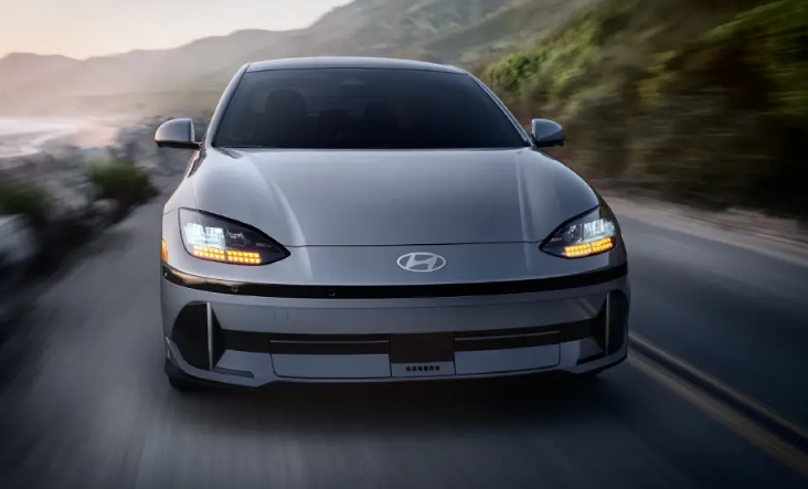 2025 Hyundai Ioniq 6 in silver paint color.