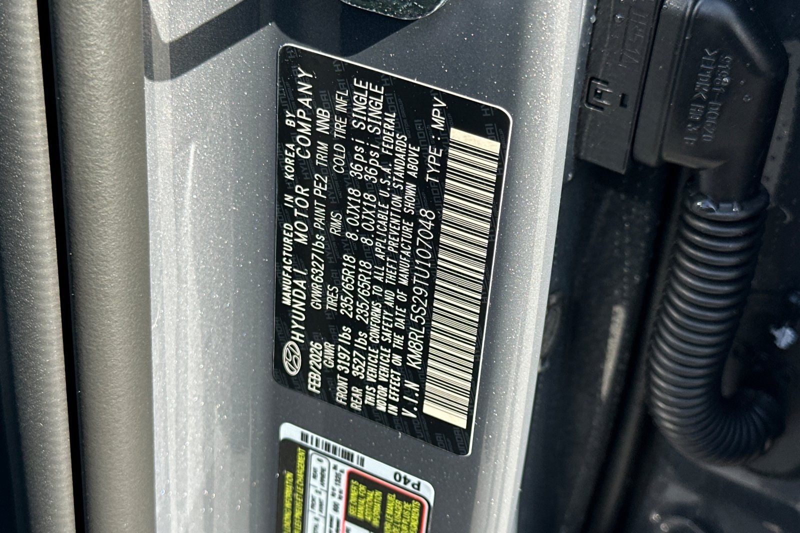 2026 Hyundai PALISADE SEL 8 Passenger