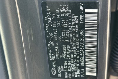 2027 Hyundai PALISADE HYBRID Blue SEL 7 Passenger