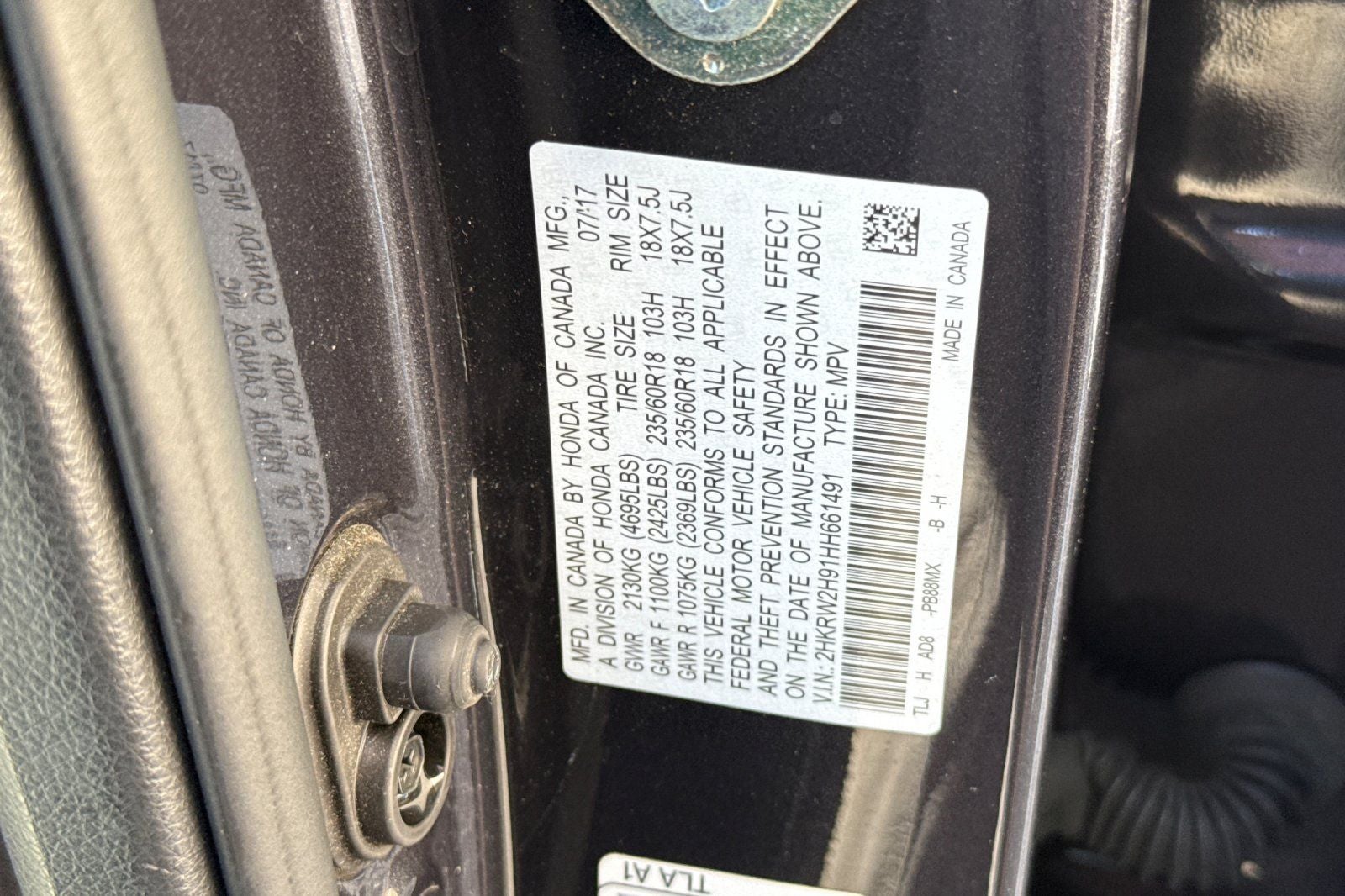 2017 Honda CR-V Touring