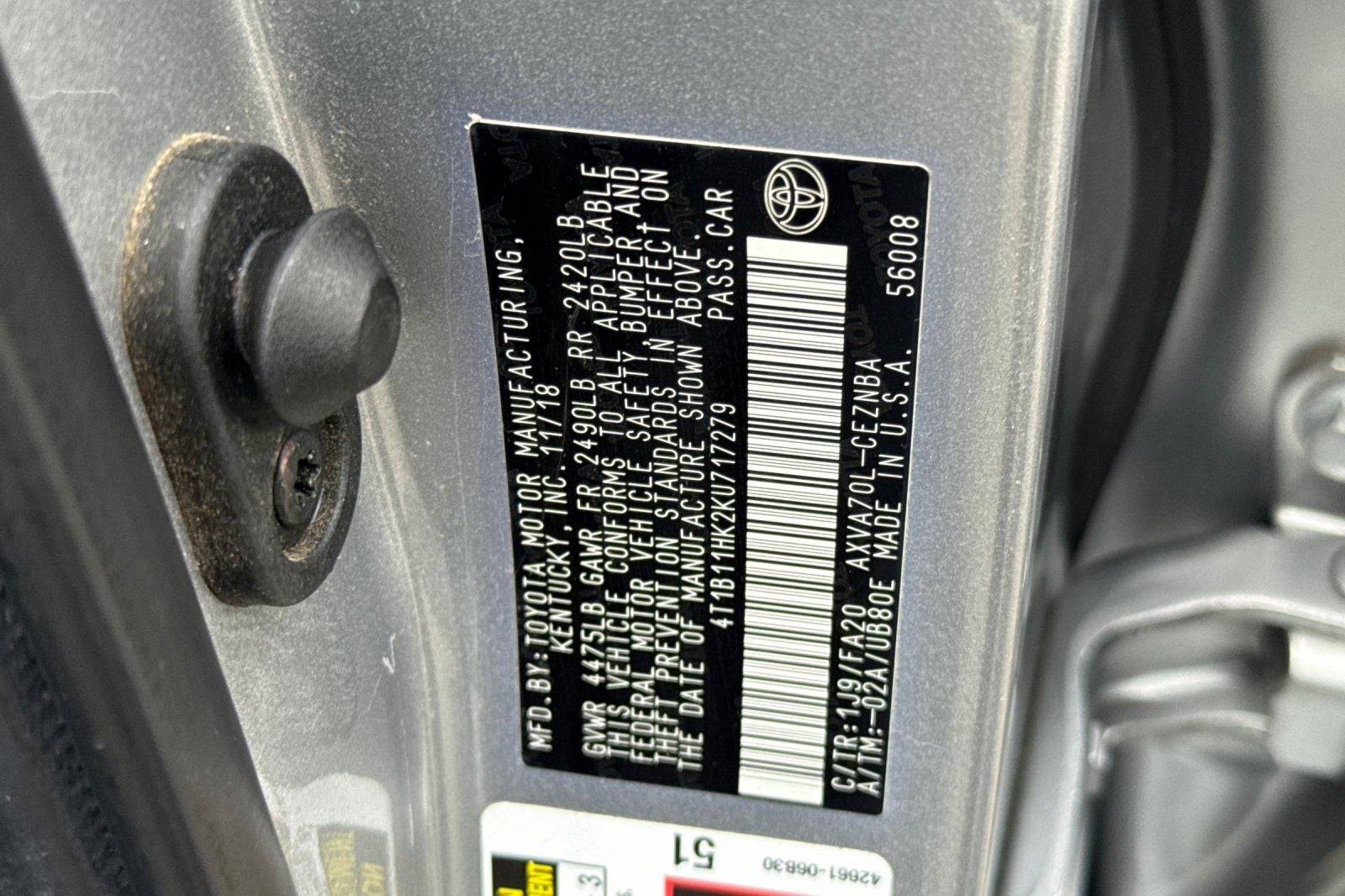 2019 Toyota Camry LE