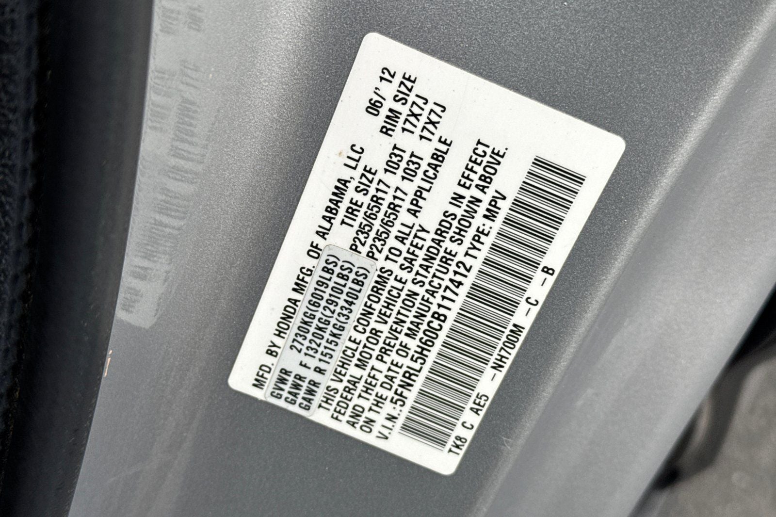 2012 Honda Odyssey EX-L