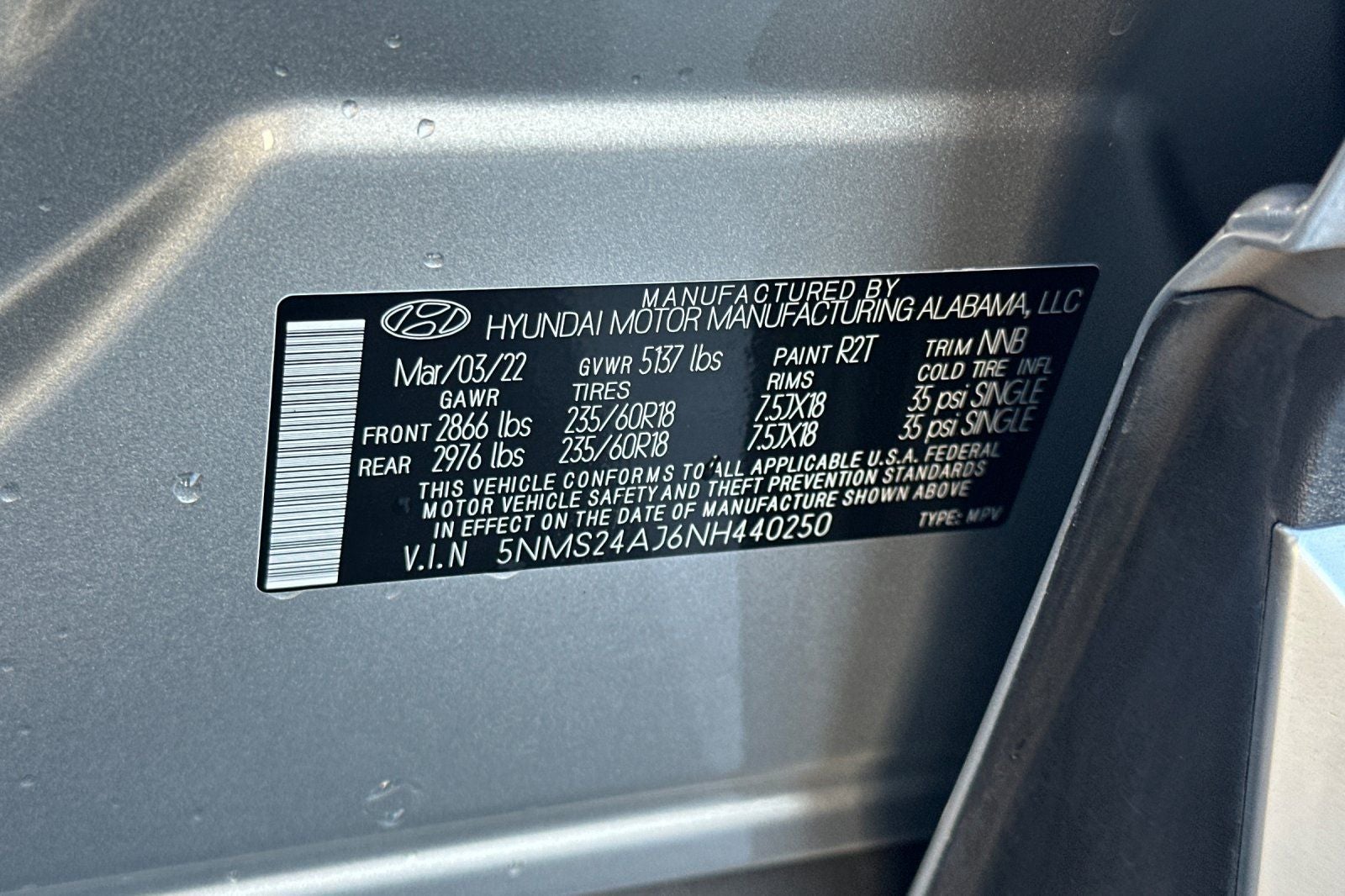 2022 Hyundai SANTA FE SEL