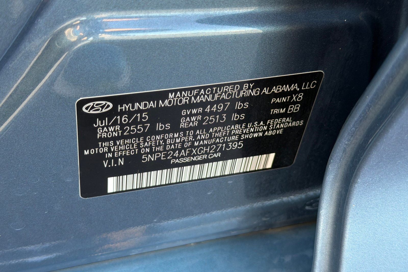 2016 Hyundai SONATA SE