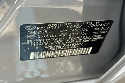 2025 Hyundai SONATA SE