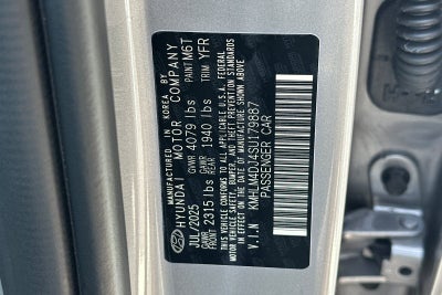 2025 Hyundai ELANTRA HYBRID SEL Sport